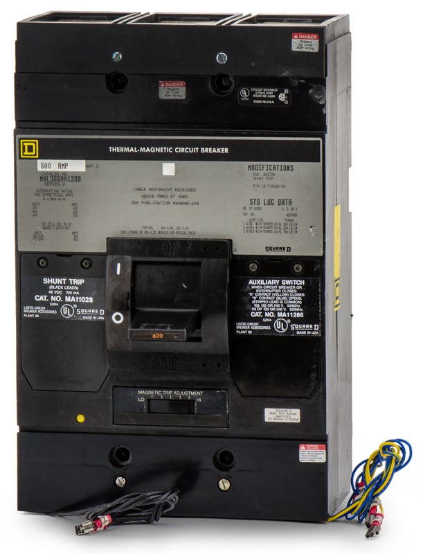 Square D MHL366001288 3 Pole Circuit Breaker
