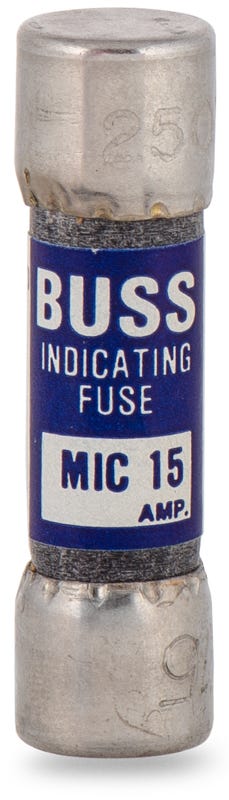 Eaton Bussmann MIC-15 Fast Acting Midget Fuse