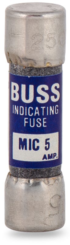 Eaton Bussmann MIC-5 Fast Acting Midget Fuse