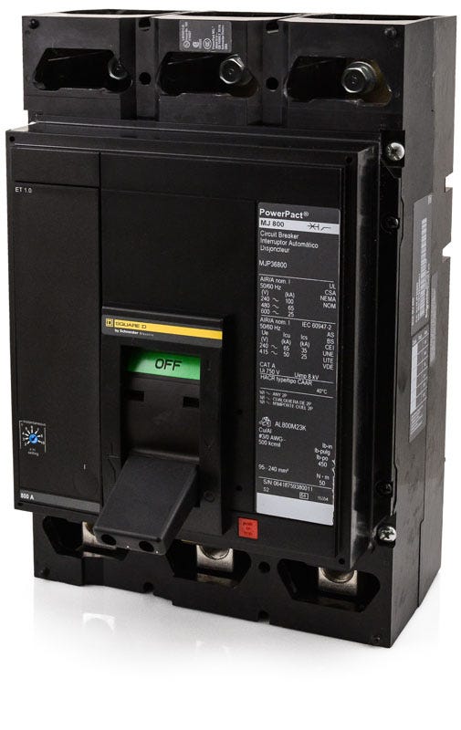 Square D MJP36800 3 Pole Circuit Breaker
