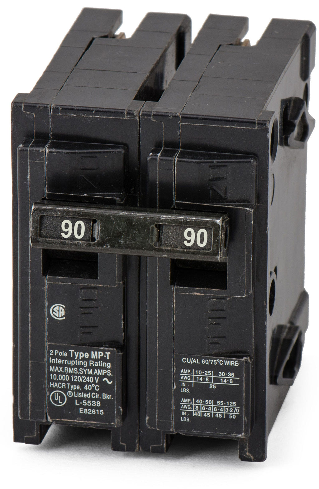 Siemens / Murray MP290 - 90A 2 Pole Miniature Circuit Breaker