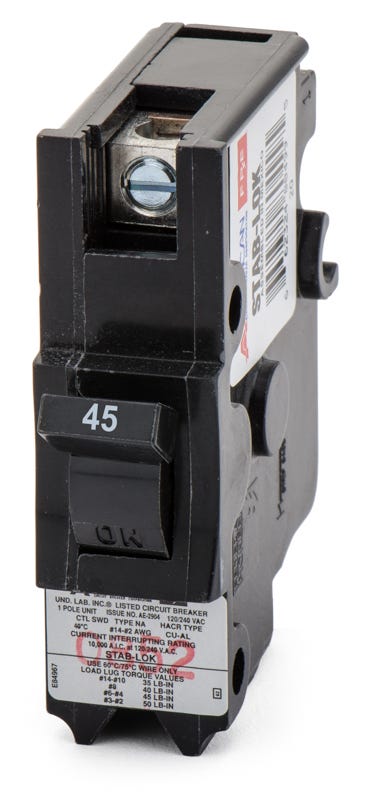 Federal Pacific NA45 1 Pole Circuit Breaker