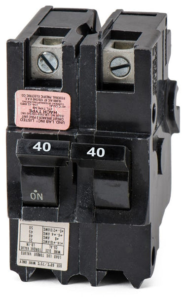 Federal Pacific NB221040 2 Pole Circuit Breaker