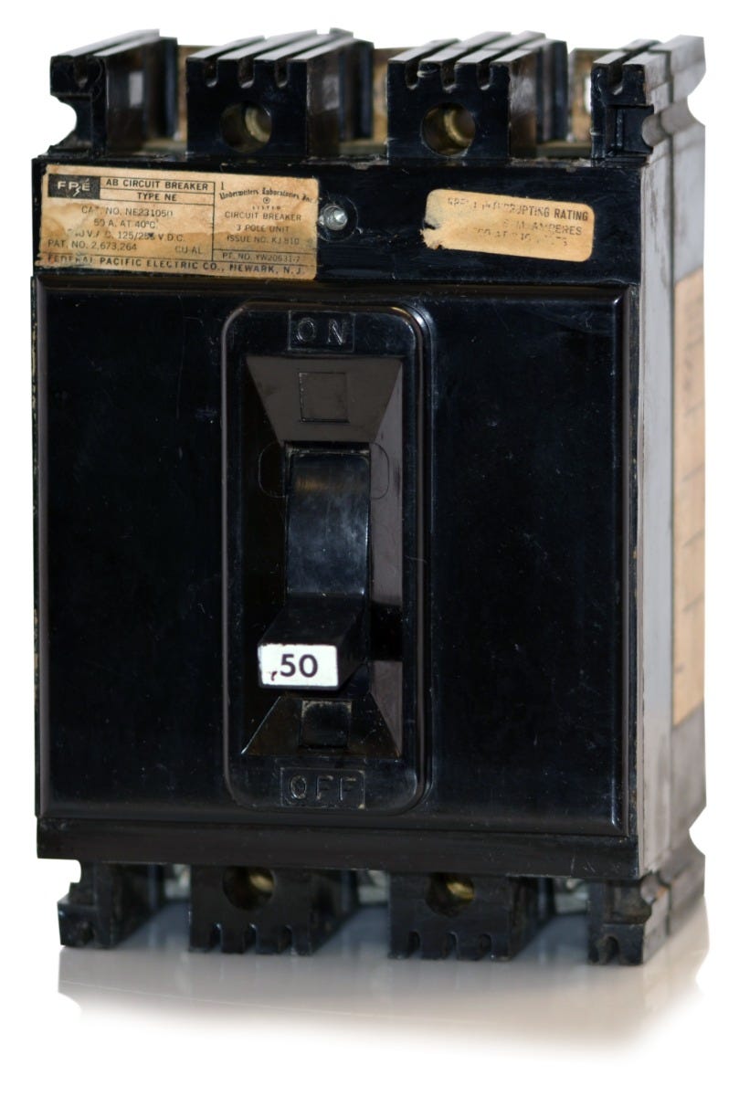 Federal Pacific NE231050 3 Pole Circuit Breaker