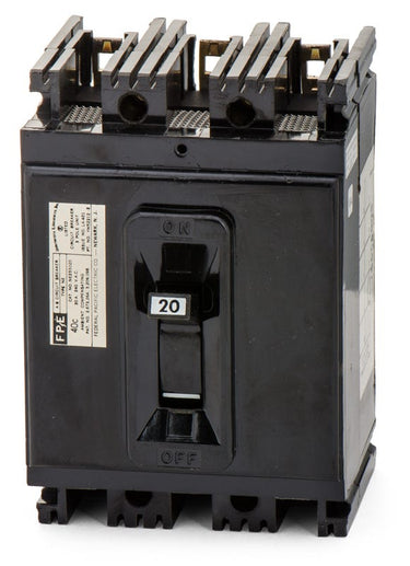 Federal Pacific NE233020 3 Pole Circuit Breaker