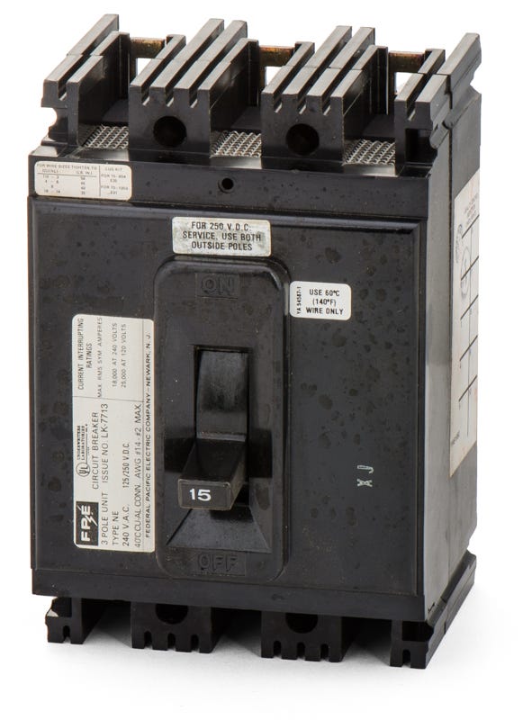 Federal Pacific NE234015 3 Pole Circuit Breaker