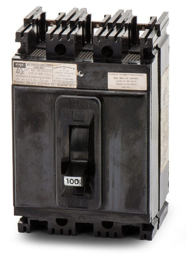 Federal Pacific NEF433100 3 Pole Circuit Breaker