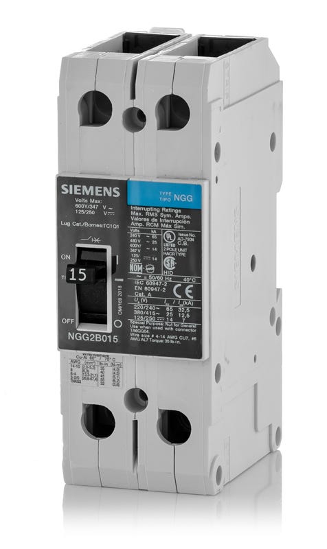 Siemens NGG2B015L 2 Pole Circuit Breaker