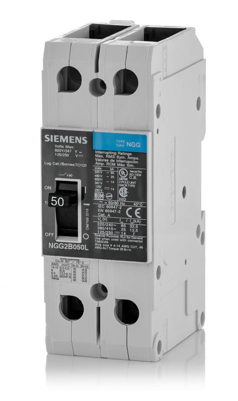 Siemens NGG2B050L 2 Pole Circuit Breaker