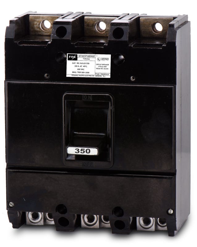 Federal Pacific NJL631350 3 Pole Circuit Breaker