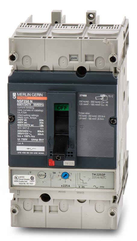 Merlin Gerin NSF250N 3 Pole Circuit Breaker