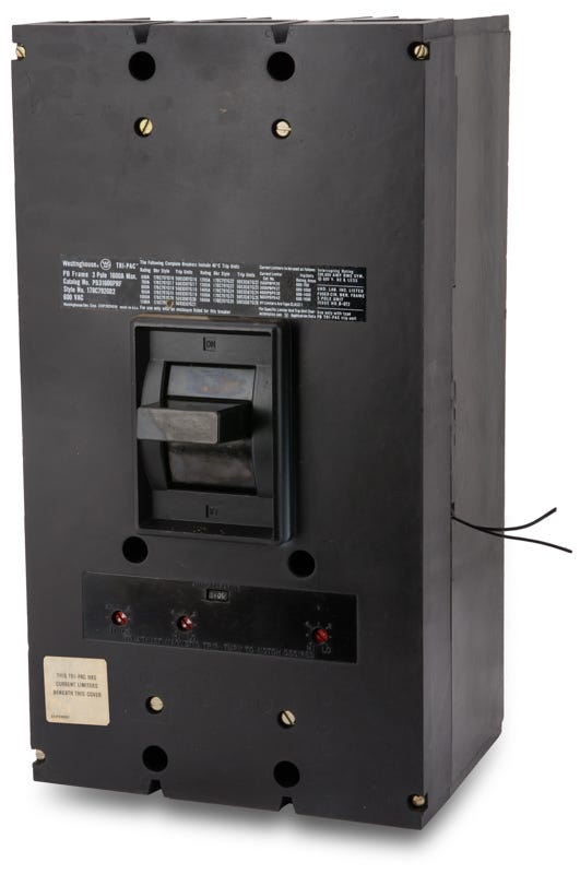 Westinghouse PB31600PR 3 Pole Circuit Breaker