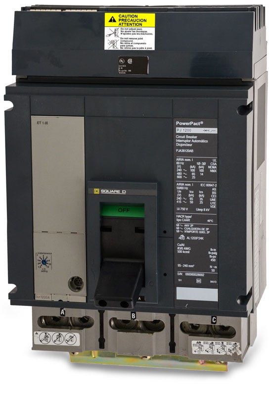 Square D PJA36120 3 Pole Circuit Breaker