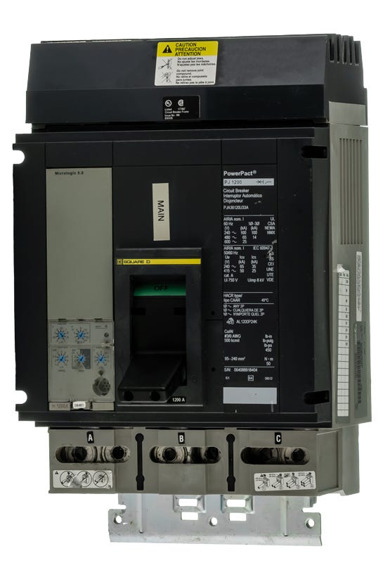 Square D PJA36120U33A 3 Pole Circuit Breaker