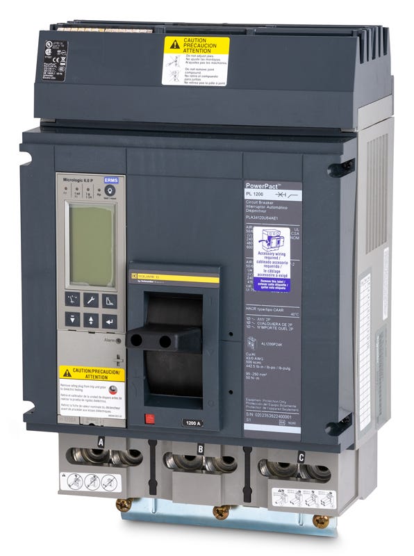 Square D PLA34120U64AE1 3 Pole Circuit Breaker