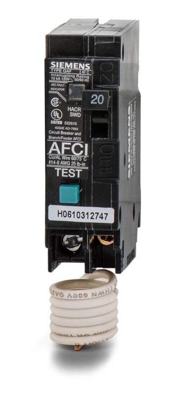 Siemens Q120AFP 1 Pole Circuit Breaker