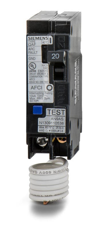 Siemens Q120AFCP 1 Pole Circuit Breaker