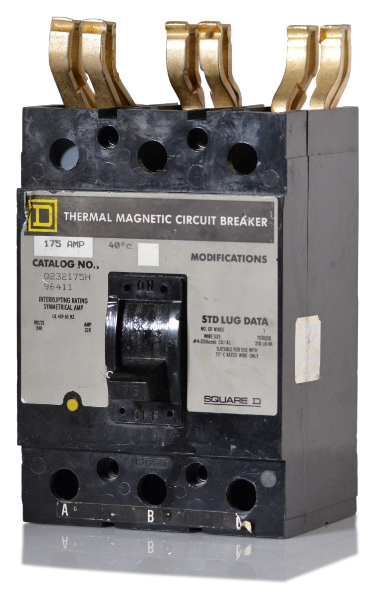 Square D Q232175H 3 Pole Circuit Breaker