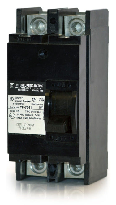 Square D Q2L2200 2 Pole Circuit Breaker