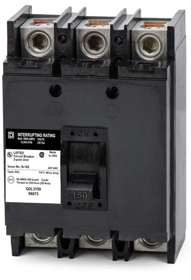 Square D Q2L3150 3 Pole Circuit Breaker