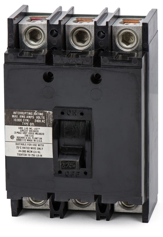 Square D Q2L3225 3 Pole Circuit Breaker