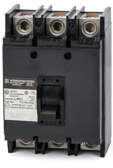 Square D Q2L3225H 3 Pole Circuit Breaker