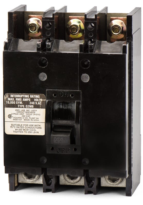 Square D Q2M3225MB 3 Pole Circuit Breaker