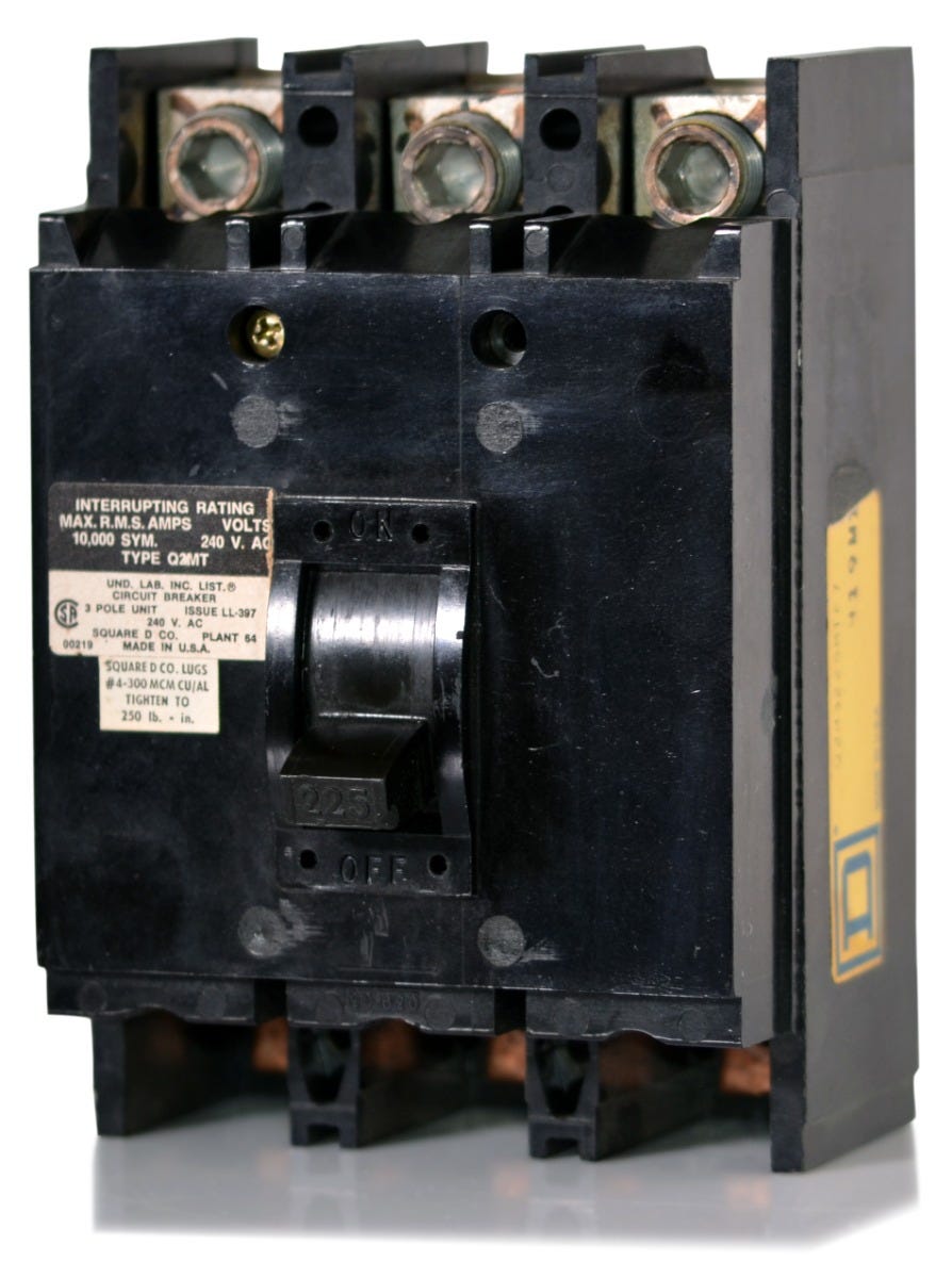 Square D Q2M3225MT 3 Pole Circuit Breaker