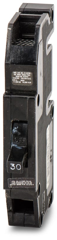 Zinsco Q30 1 Pole Circuit Breaker