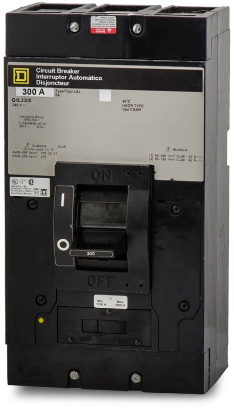 Square D Q4L3300 3 Pole Circuit Breaker