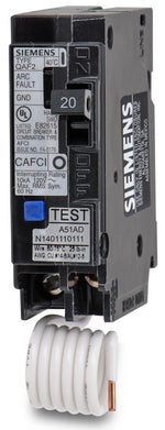 Siemens QA120AFC 1 Pole Circuit Breaker