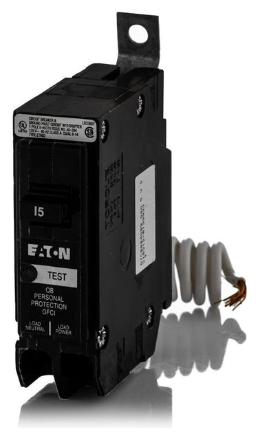 Eaton QB1015GF 1 Pole Ground Fault Circuit Breaker