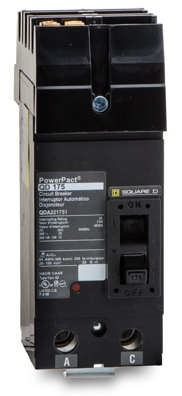 Square D QDA221751 2 Pole Circuit Breaker