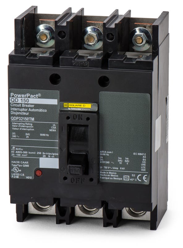 Square D QDP32150TM 3 Pole Circuit Breaker
