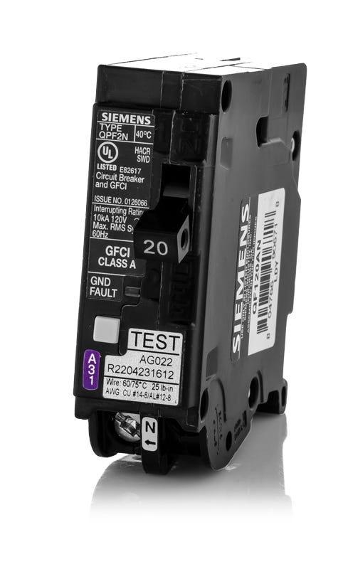 Siemens QF120AN 1 Pole Ground Fault Circuit Breaker