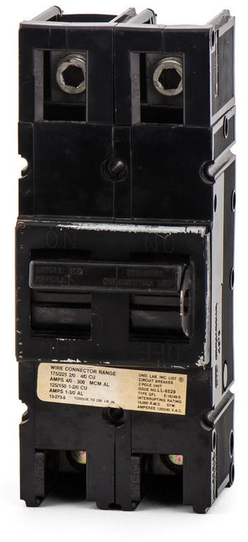 Zinsco QFL2150 2 Pole Circuit Breaker