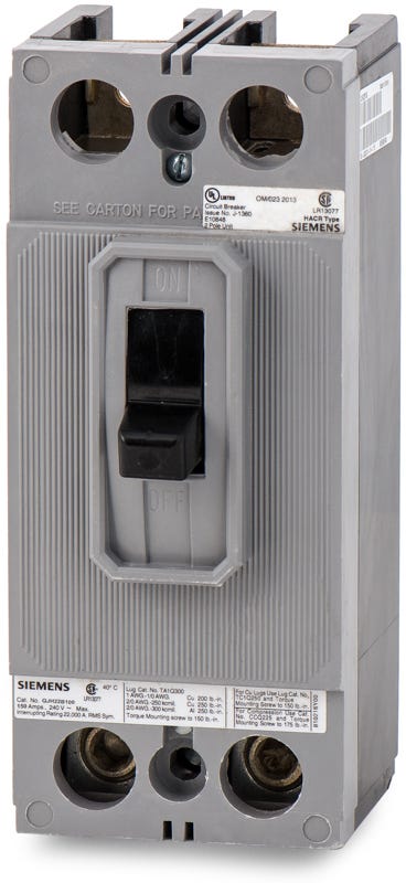 Siemens QJH22B100 2 Pole Circuit Breaker