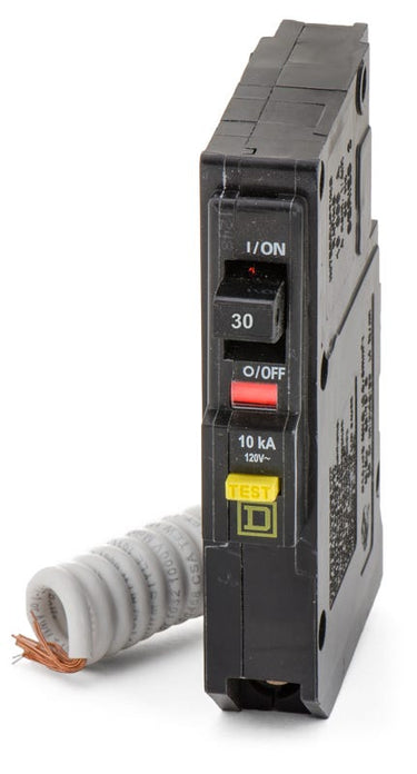 Square D QO130GF 1 Pole Circuit Breaker Ground Fault