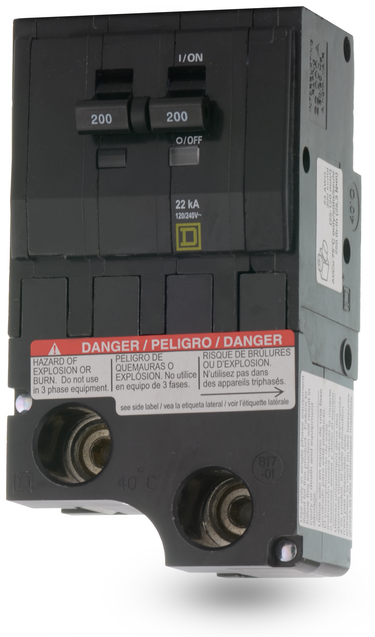 Square D QO2200VH 2 Pole Circuit Breaker