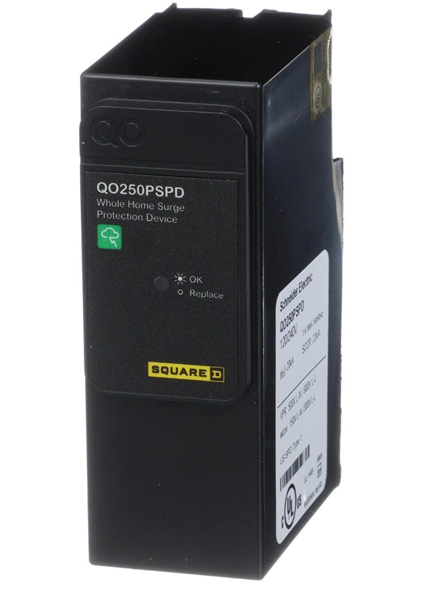 Square D Homeline Whole House Surge Protection Device HOM250PSPD Square D Homeline Whole House Surge Protection Device HOM250PSPD