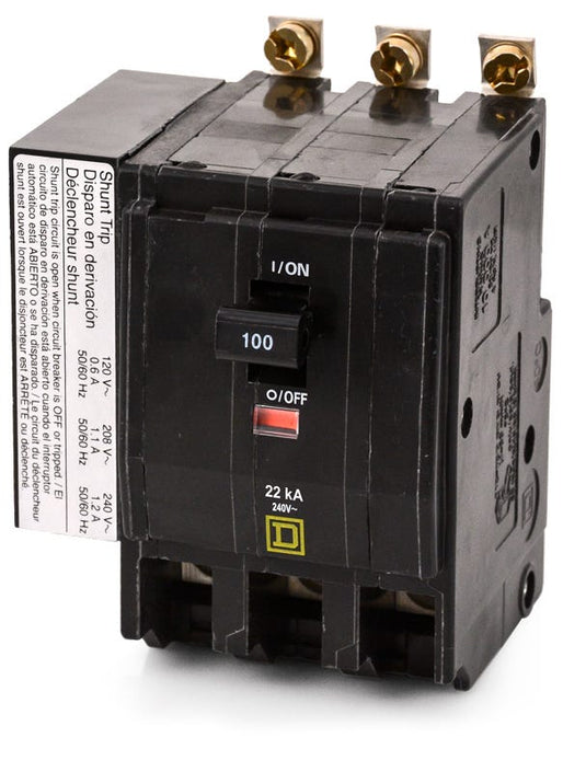QO QOB3100VH-1021 3 Pole Circuit Breaker