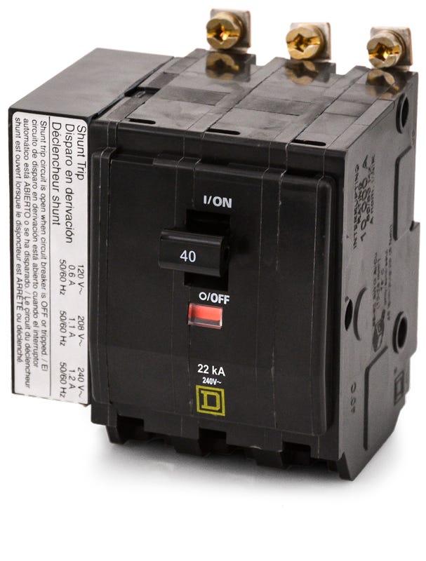QO QOB340VH-1021 3 Pole Miniature Circuit Breaker