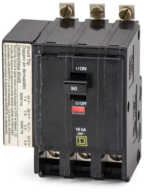 Square D QOB390-1021 3 Pole Circuit Breaker