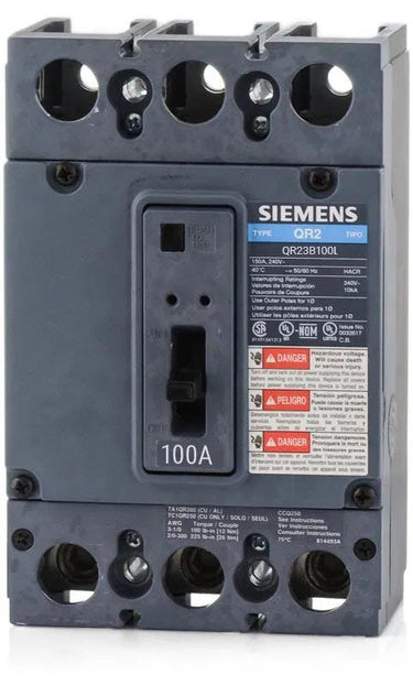 Siemens QR23B100L 3 Pole Circuit Breaker