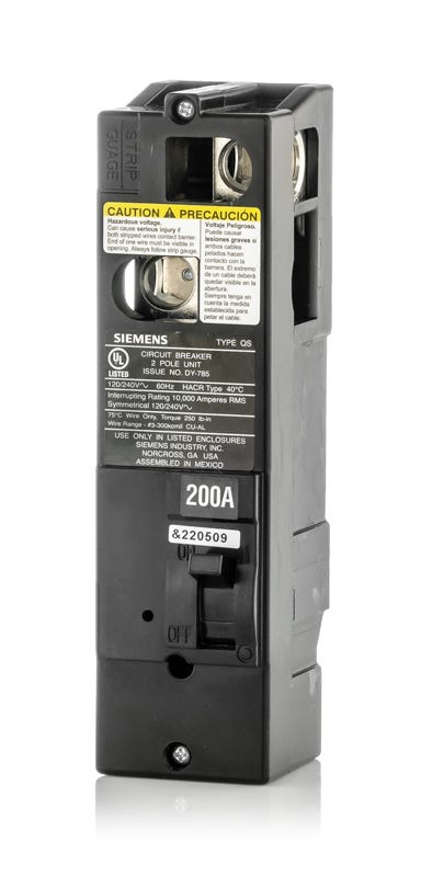 Siemens QS2200 2 Pole Circuit Breaker