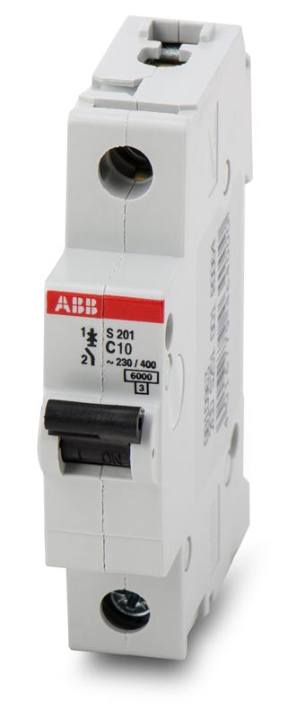 ABB S201-C10 1 Pole Circuit Breaker