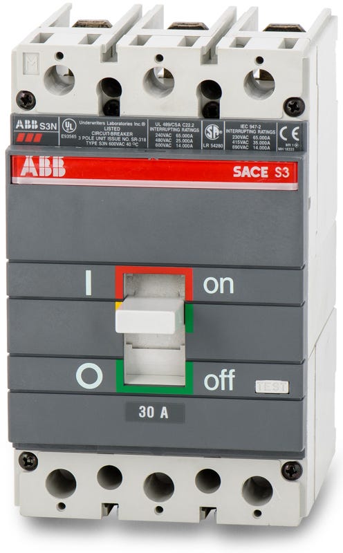 ABB S3N030TW 3 Pole Circuit Breaker