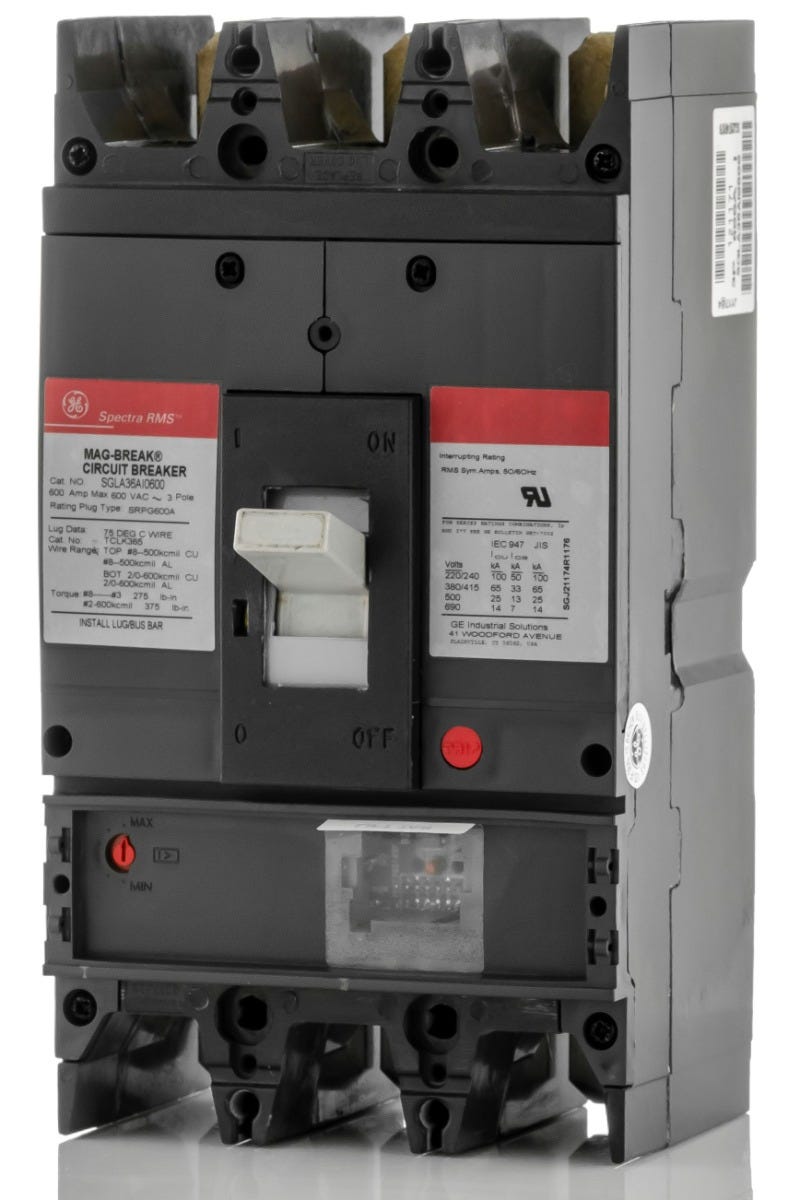 General Electric SGLA36AI0600 3 Pole Circuit Breaker – SuperBreakers