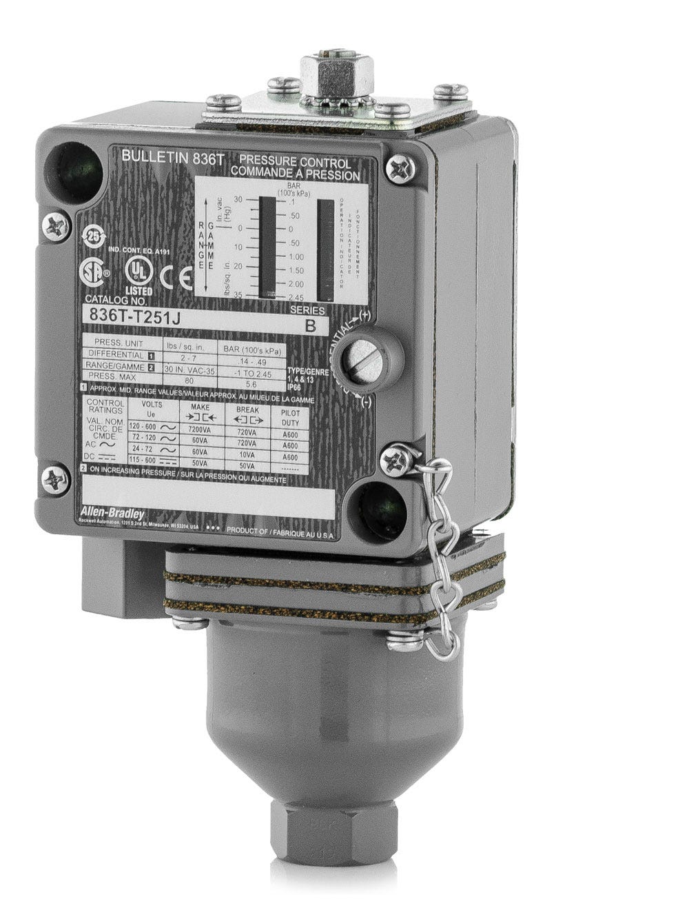 Allen-Bradley 836T-T251J Pressure Control Switch
