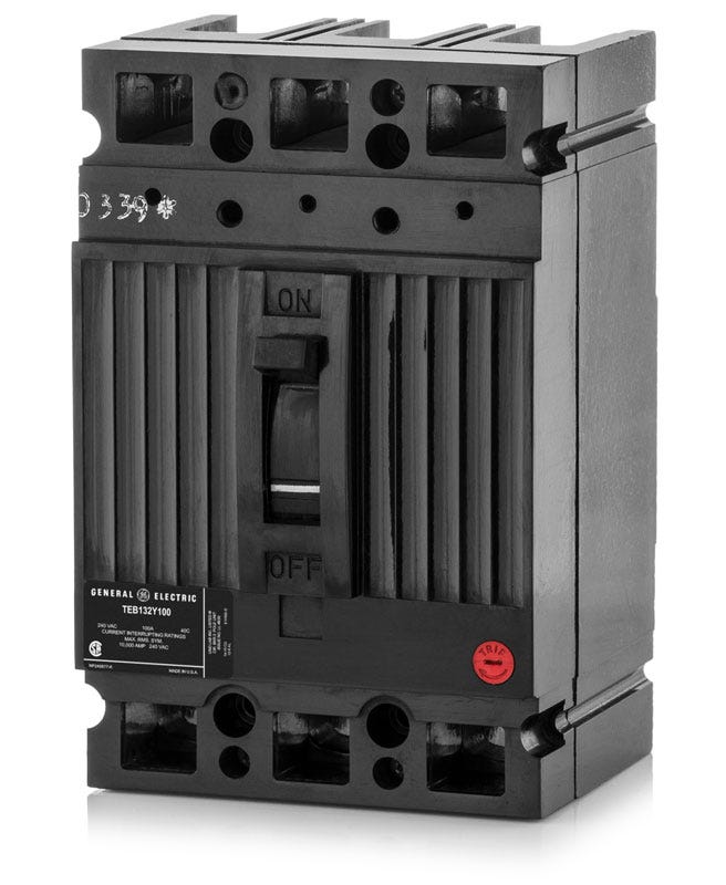 General Electric TEB132Y100 3 Pole Circuit Breaker